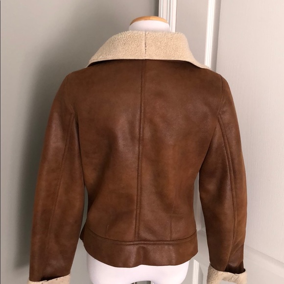 Aqua faux shearling jacket - Picture 5 of 9